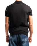Knitted Quarter Zip Polo T-Shirt
