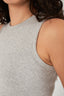 Ribbed Thick Strap Crew Neck Top - The Basic Look