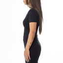 Ribbed Fitted Half Sleeve Top