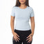 Ribbed Fitted Half Sleeve Top