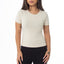 Ribbed Fitted Half Sleeve Top