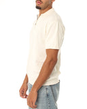 Knitted Quarter Zip Polo T-Shirt