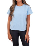 Washed Half Sleeve Top
