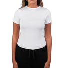 Microfiber Fitted Half Sleeve Top