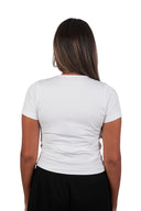 Microfiber Fitted Half Sleeve Top
