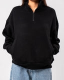 Zipper Neck oversized Sweater