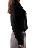 Knitted Polo Sweatshirt