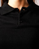 Knitted Polo Sweatshirt