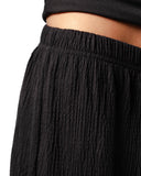 Wide Leg Textured Pants