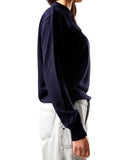 Knitted Polo Sweatshirt