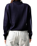 Knitted Polo Sweatshirt