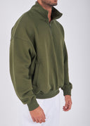 Zipper Neck oversized Sweater - The Basic Look
