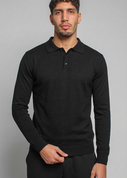Knitted Polo Sweatshirt