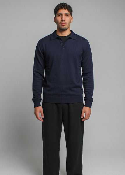 Knitted Polo Sweatshirt