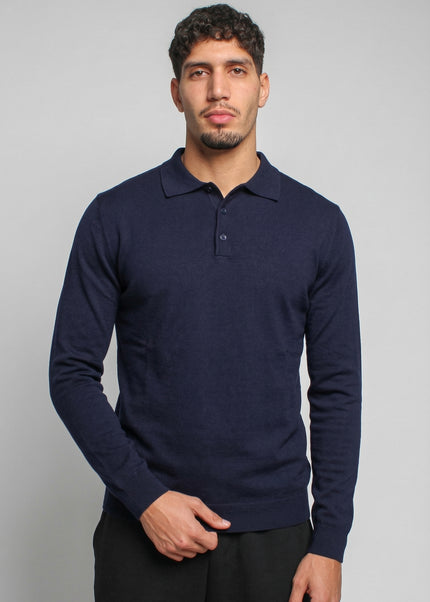 Knitted Polo Sweatshirt