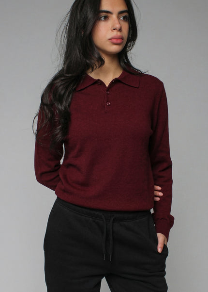 Knitted Polo Sweatshirt