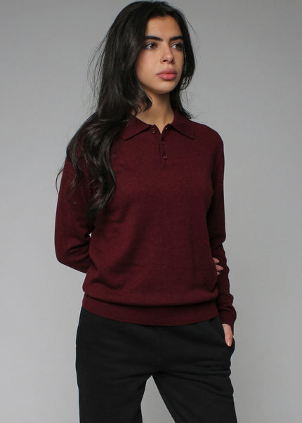 Knitted Polo Sweatshirt