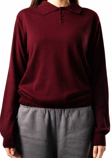 Knitted Polo Sweatshirt