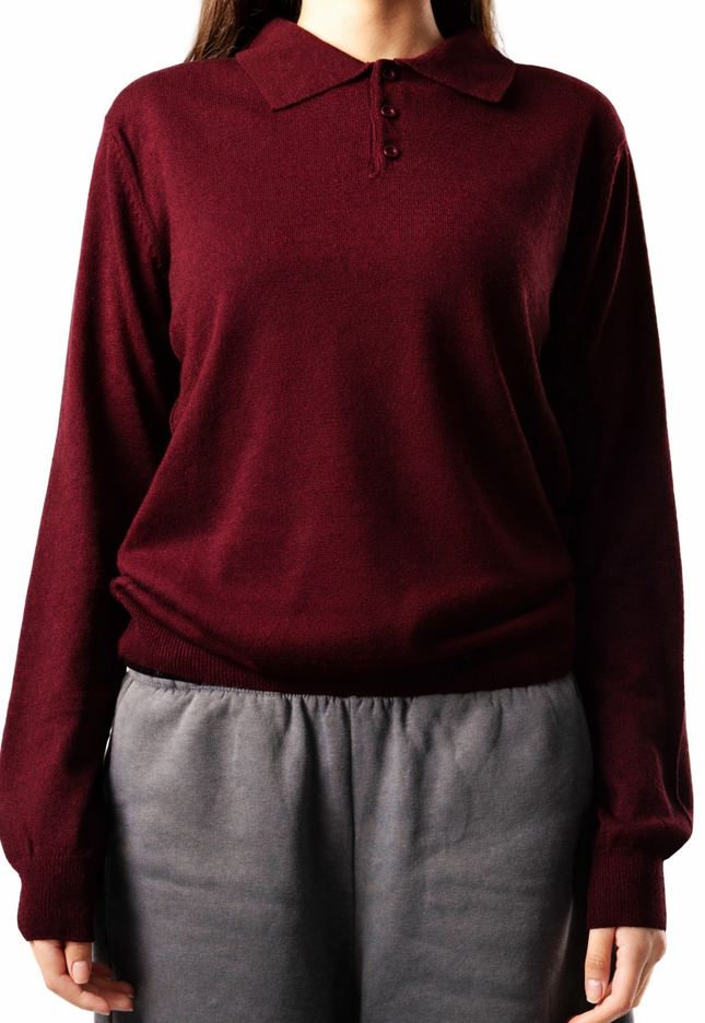 Knitted Polo Sweatshirt