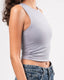 Polyamide Body Cut Crop Top