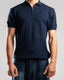 Knitted Quarter Zip Polo T-Shirt