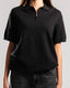 Knitted Quarter Zip Polo T-Shirt