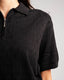 Knitted Quarter Zip Polo T-Shirt