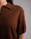 Knitted Quarter Zip Polo T-Shirt