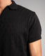 Knitted Quarter Zip Polo T-Shirt