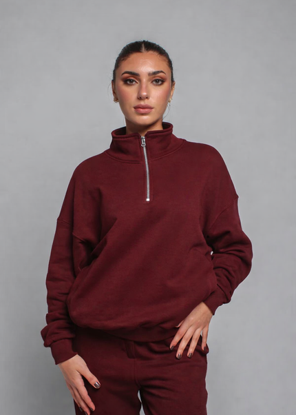 Oversized Zipper Neck Milton™ Sweater