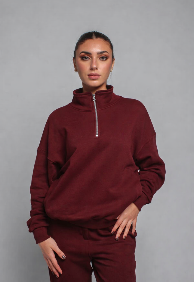 Oversized Zipper Neck Milton™ Sweater
