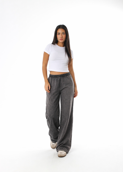 Washed Straight Leg Pants