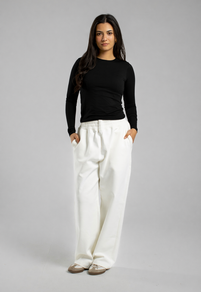 Microfiber Fitted Long Sleeve Top