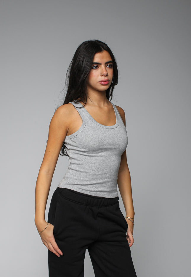 Ribbed Thick Strap Basic Top
