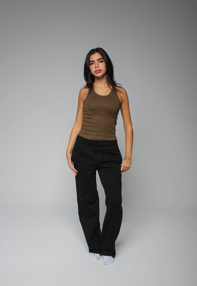 Ribbed Thick Strap Basic Top
