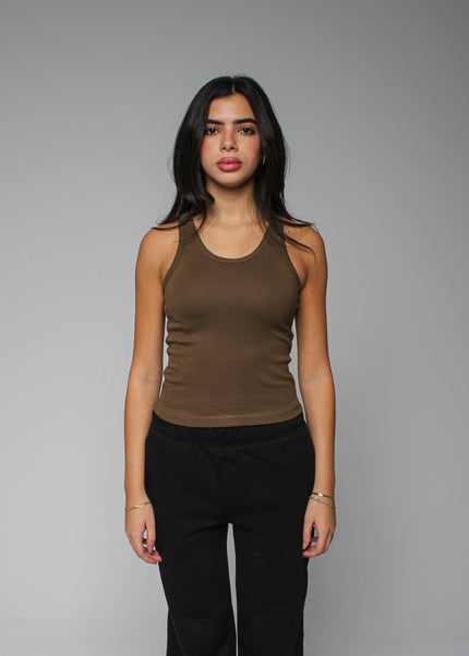 Ribbed Thick Strap Basic Top