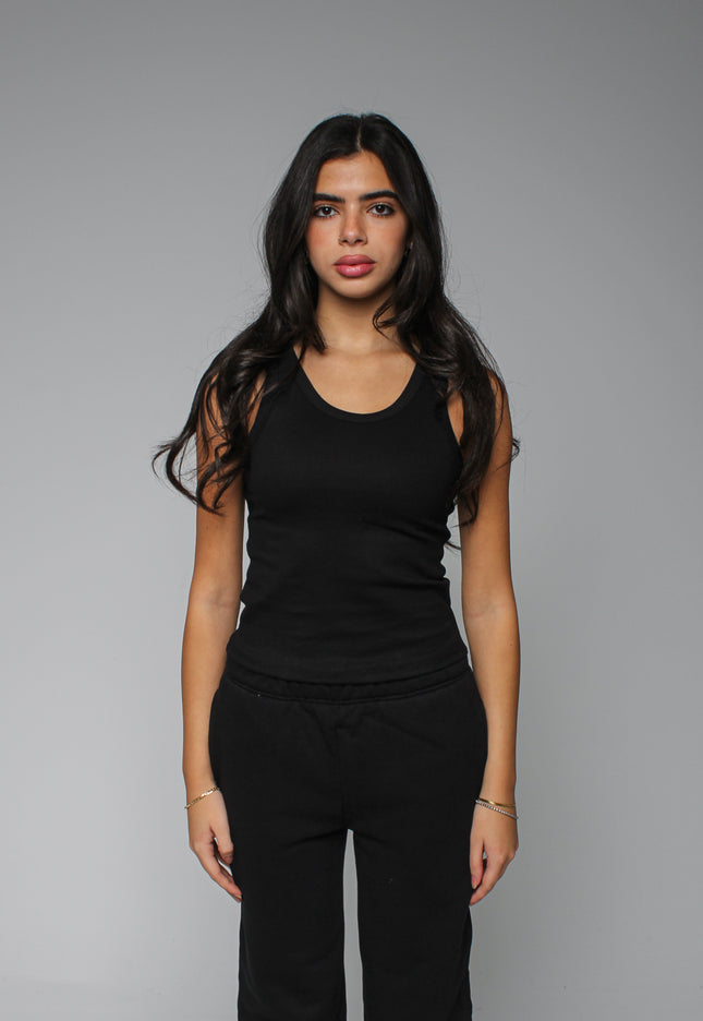 Ribbed Thick Strap Basic Top