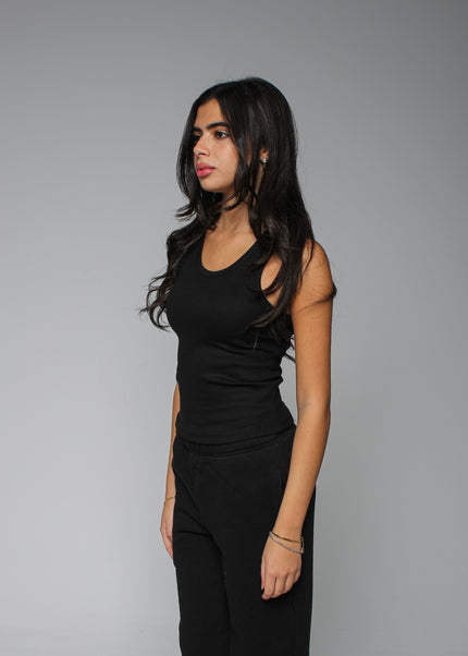 Ribbed Thick Strap Basic Top