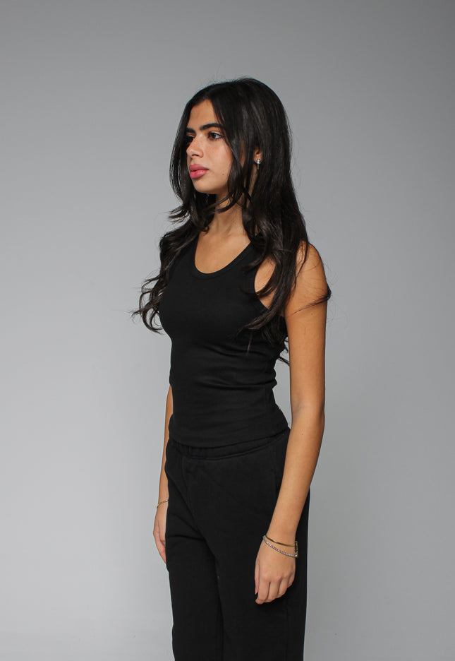 Ribbed Thick Strap Basic Top