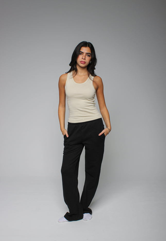 Ribbed Thick Strap Basic Top