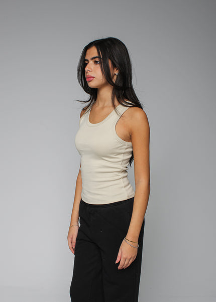 Ribbed Thick Strap Basic Top