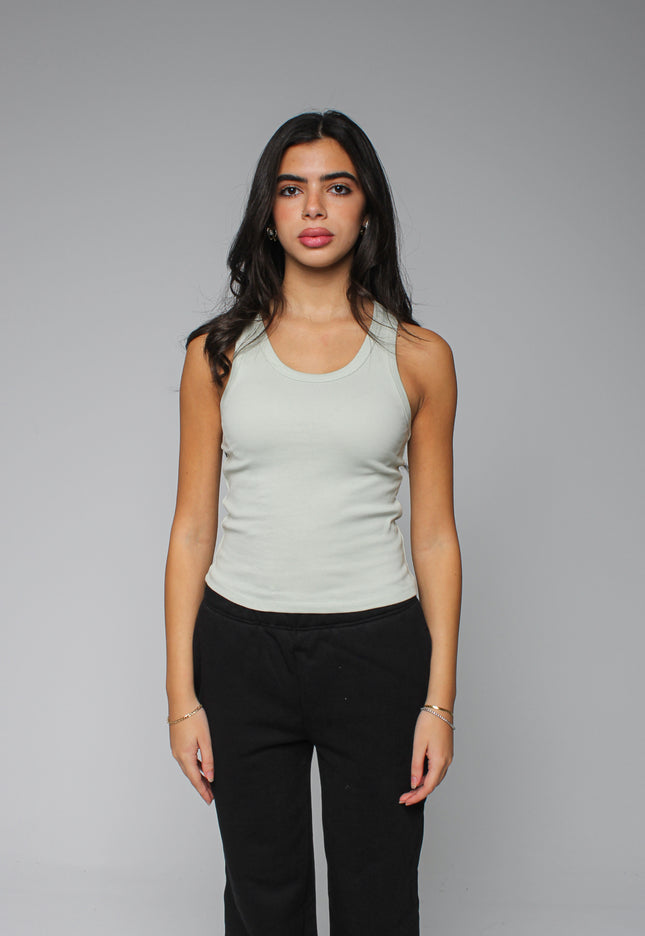 Ribbed Thick Strap Basic Top