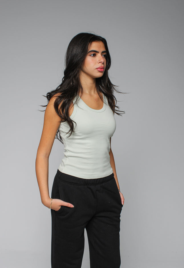 Ribbed Thick Strap Basic Top
