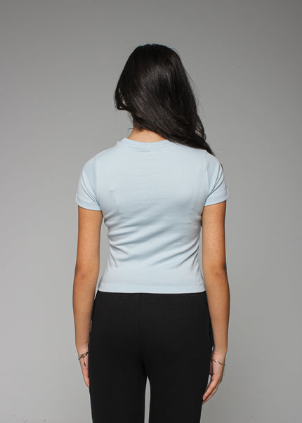 Ribbed Fitted Half Sleeve Top