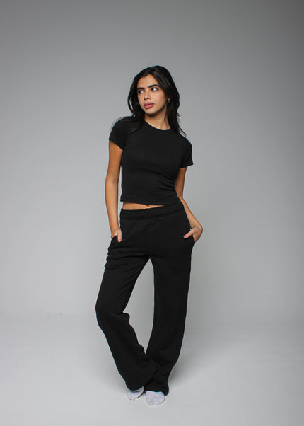 Ribbed Fitted Half Sleeve Top