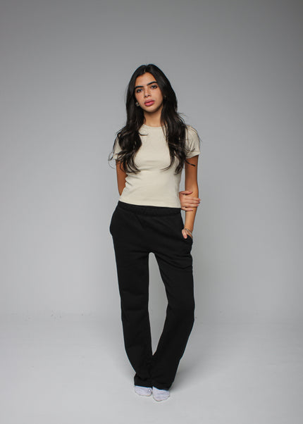 Ribbed Fitted Half Sleeve Top