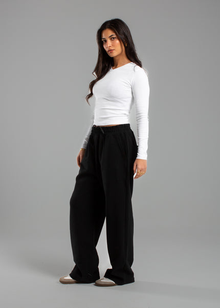 V-Neck Long Sleeve Rib