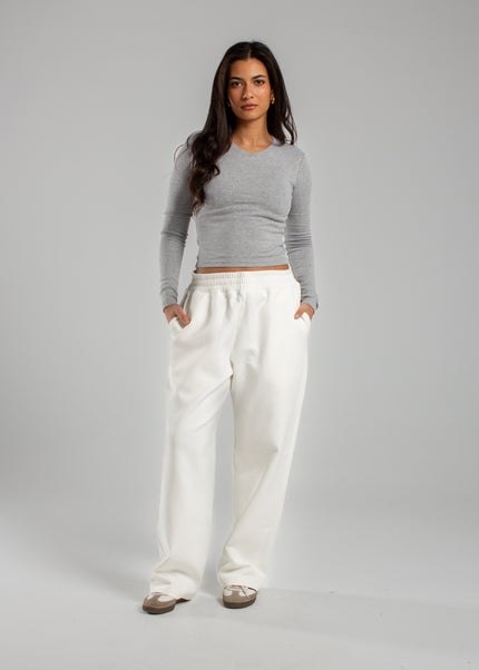 V-Neck Long Sleeve Rib