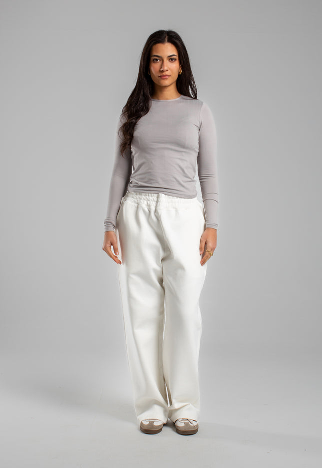 Microfiber Fitted Long Sleeve Top