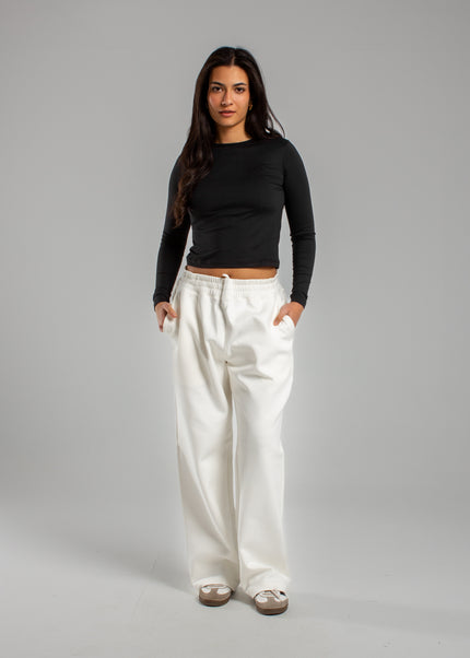 Crew Neck Long Sleeve Rib